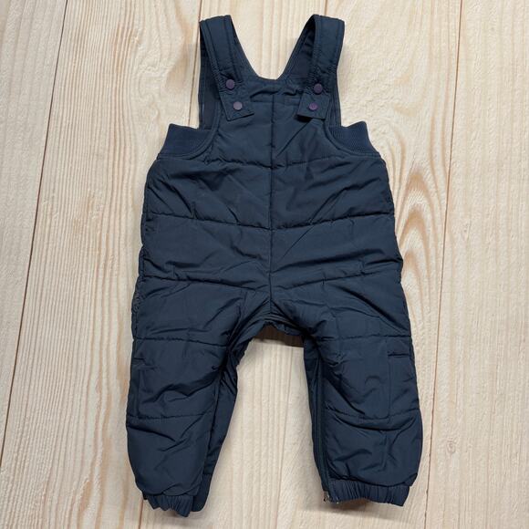 Patagonia Baby Overalls Bibs Snow Pile Insulated Size 12M Waterproof Navy EUC - Picture 5 of 5